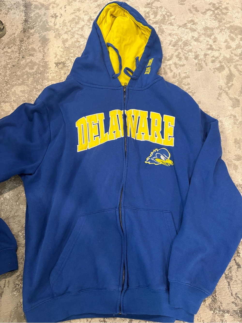University of Delaware Blue & Yellow Zip-Up Hoodie